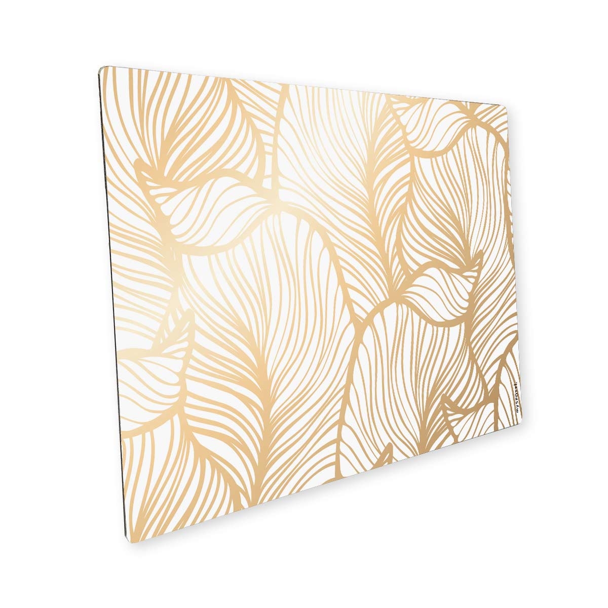 Pop Leaves White And Gold