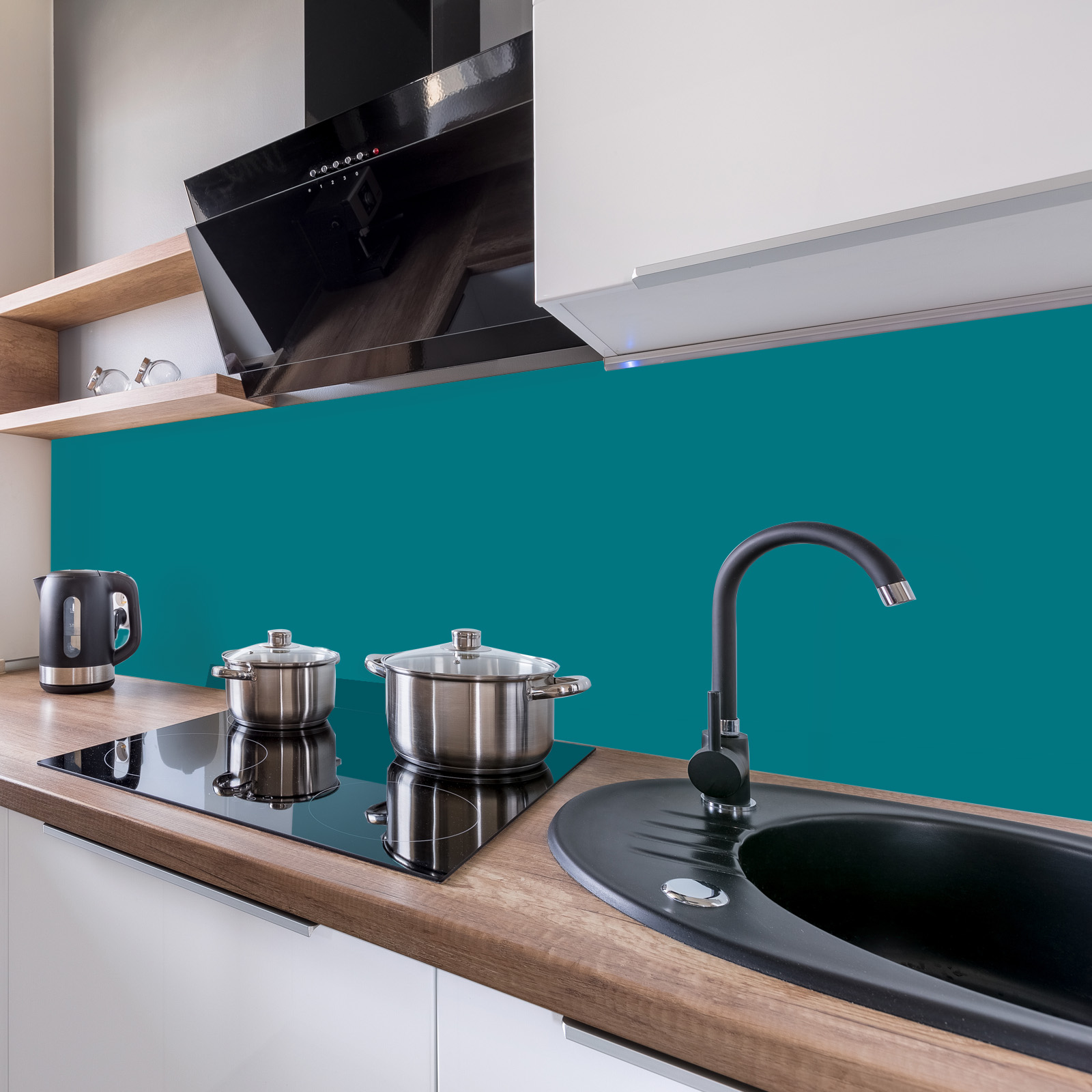 Kitchen Panel RAL 5018 - Türkisblau
