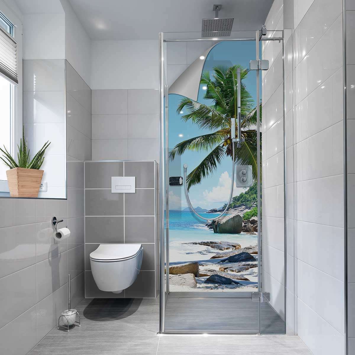 Selbstklebende Duschrückwand Folie FRESH | mySPOTTi